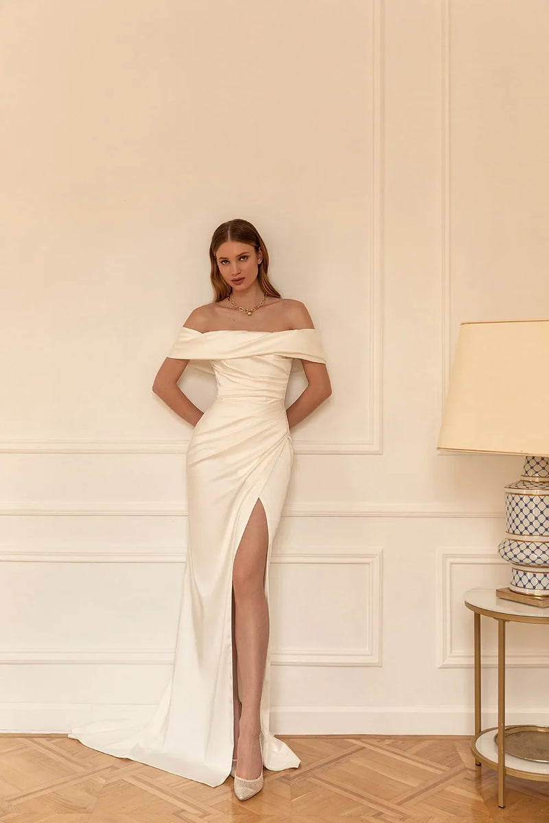 eva lendel off the shoulder dress Robin Wedding Dress by Eva Lendel