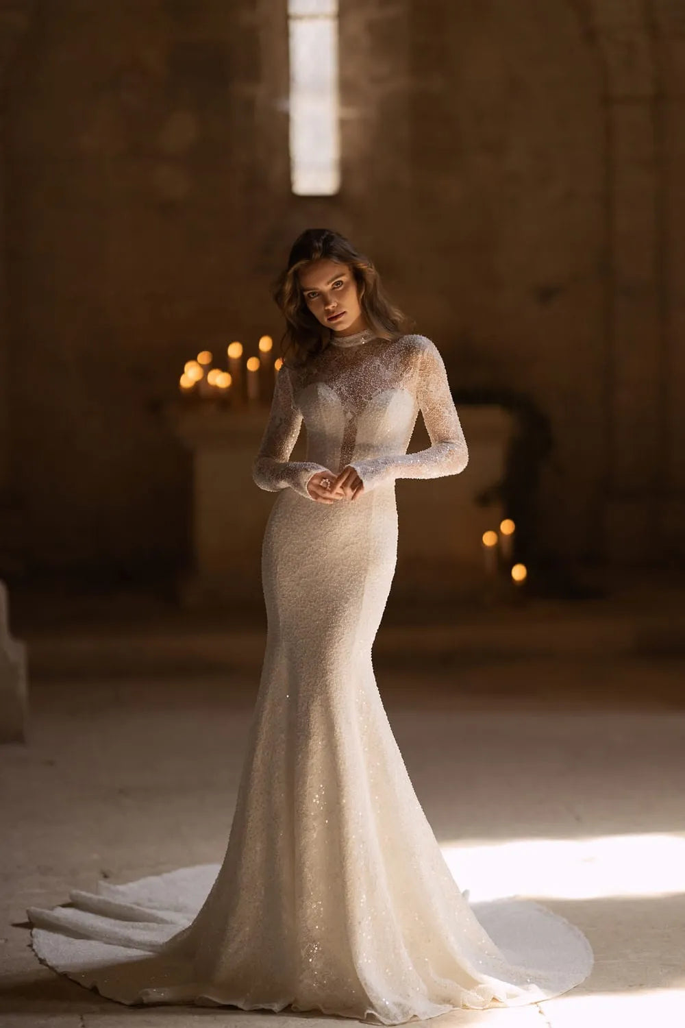 eva lendel long sleeve wedding dress Eva Lendel Dimilia