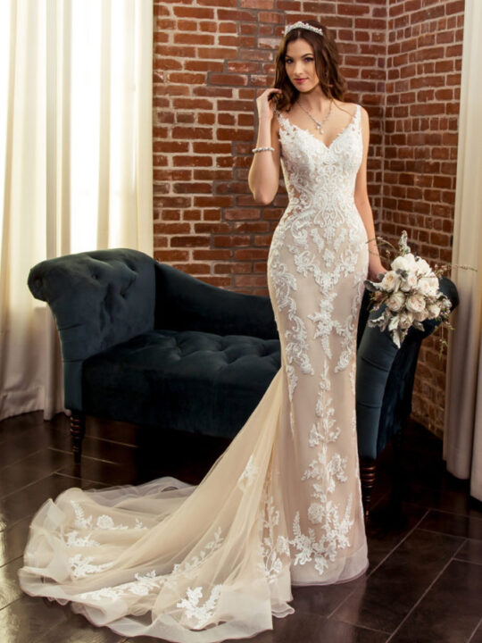 Kitty Chen Couture - Serena Ivory/Toffee-12 - Bridals By Natalie